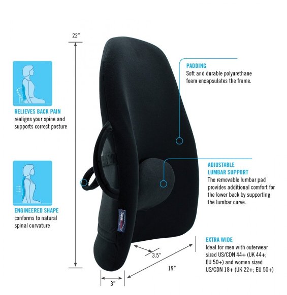 OBUSFORME Wideback Backrest Support