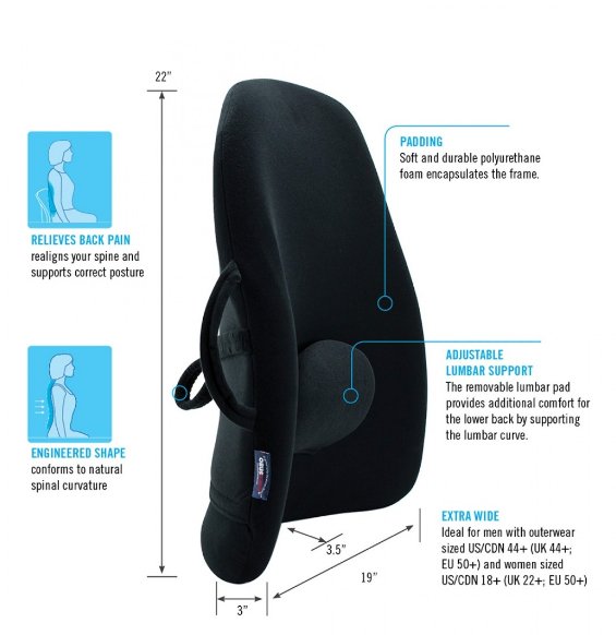 OBUSFORME Wideback Backrest Support - Relaxacare