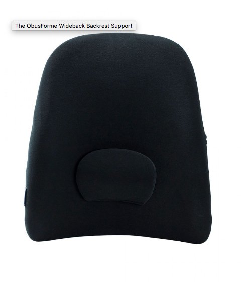 OBUSFORME Wideback Backrest Support - Relaxacare