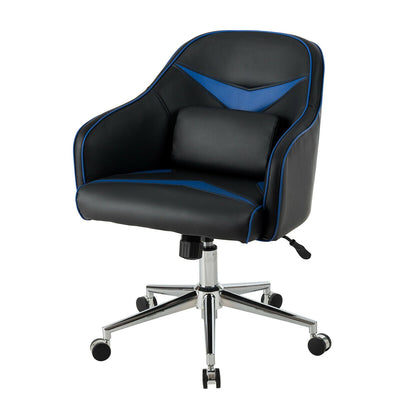 Office Chair Adjustable Height with Massage Lumbar Support-Blue - Relaxacare