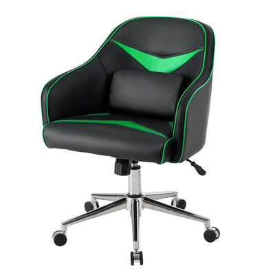 Office Chair Adjustable Height with Massage Lumbar Support-Green - Relaxacare