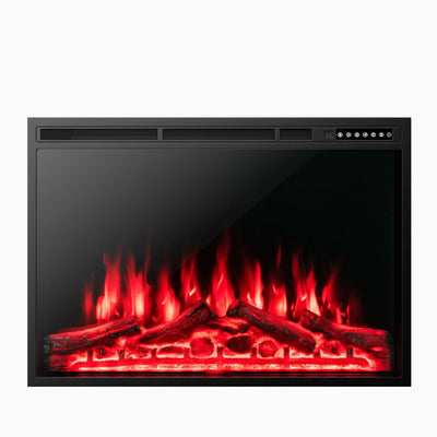 Open Box-37-inch electric fireplace core (ultra-thin model) - Relaxacare