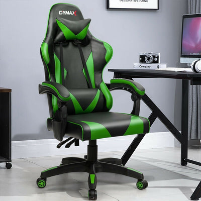 Open Box-Green massage gaming chair - Relaxacare