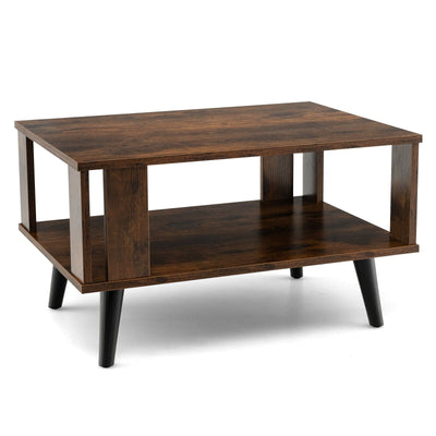 Open Box-Small coffee table-industrial style - Relaxacare