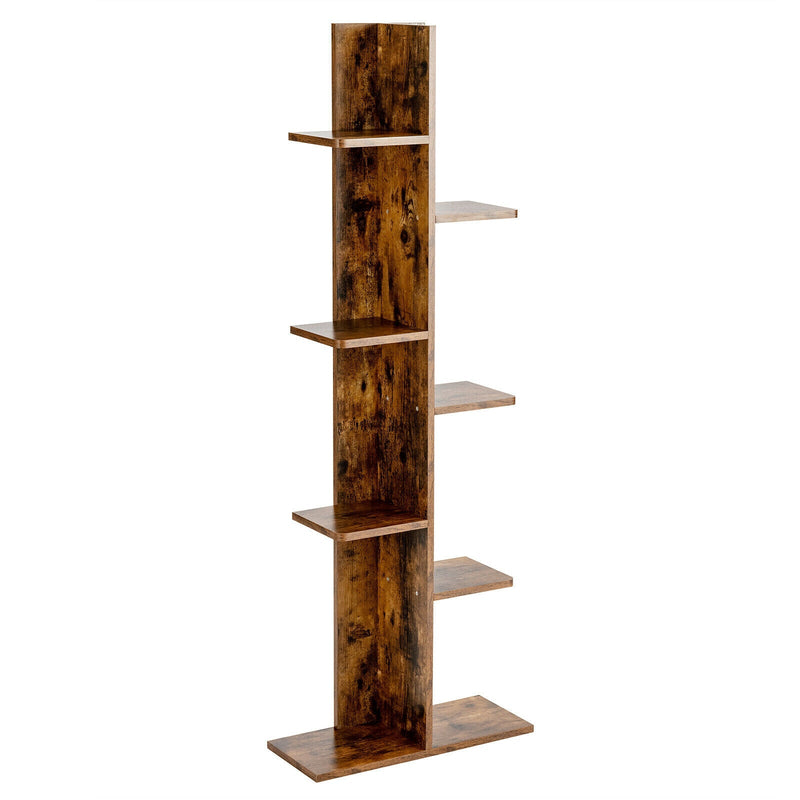 Open Concept Plant Display Shelf Rack Storage Holder-Brown - Relaxacare