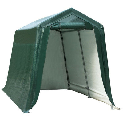 Outdoor Carport Shed with Sidewalls and Waterproof Ripstop Cover - Relaxacare