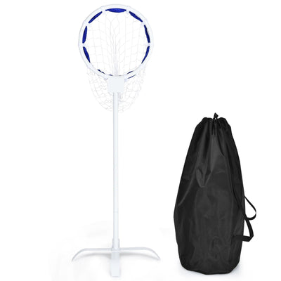 Outdoor Frisbee Toss Target Metal Flying Disc Stand with Storage Bag - Relaxacare