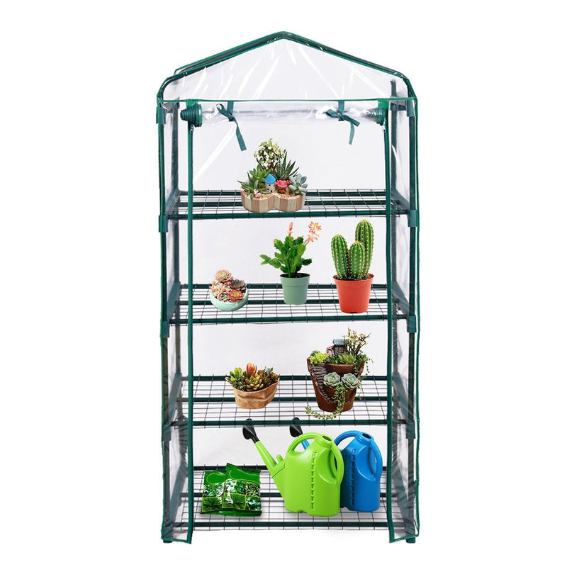Outdoor Portable Mini 4 Shelves Greenhouse - Relaxacare