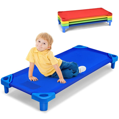 Pack of 4 Colorful Kids Stackable Naptime Cot - Relaxacare