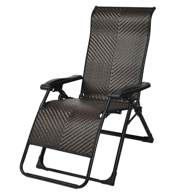 Patio Rattan Zero Gravity Lounge Chair - Relaxacare