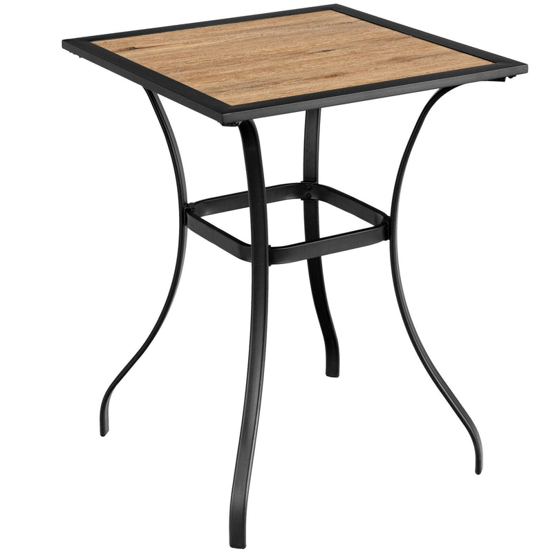 Patiojoy Patio Square Bar Table for Garden Backyard - Relaxacare