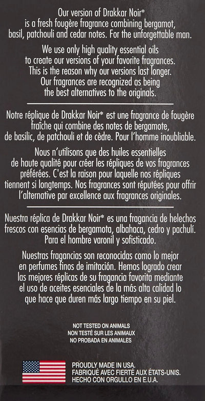 PB ParfumsBelcam Classic Match, Our Version of Drakkar Noir for Men, Eau de Toilette Spray, 2.5 Fl - Relaxacare
