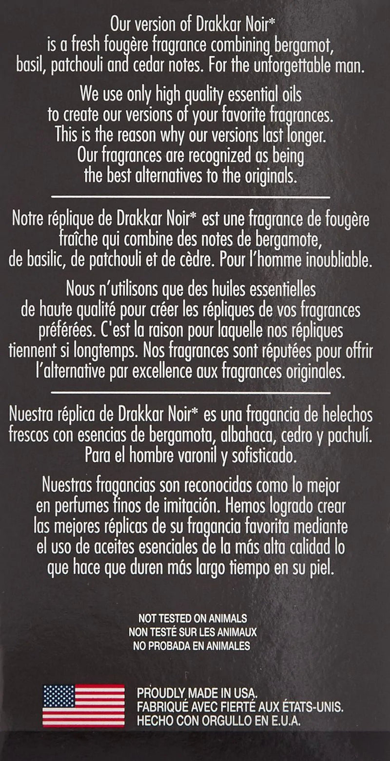 PB ParfumsBelcam Classic Match, Our Version of Drakkar Noir for Men, Eau de Toilette Spray, 2.5 Fl - Relaxacare
