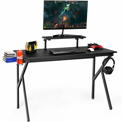 PC Table Workstation with Cup Holder and Headphone Hook - Relaxacare