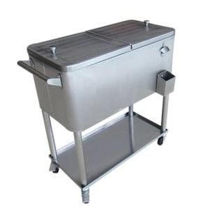 Permasteel Patio Cooler Stainless Steel - 80QT - Relaxacare