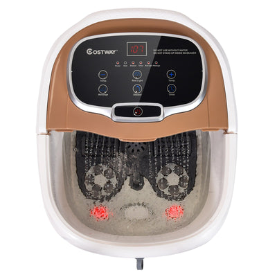 Portable All-In-One Heated Foot Spa Bath Motorized Massager - Relaxacare