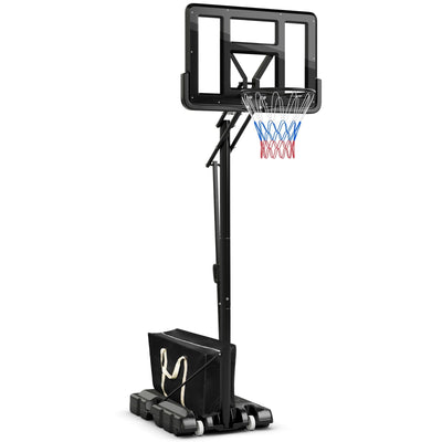Portable Basketball Hoop with 8 to 10 Feet 5-Level Height Adjustable - Relaxacare