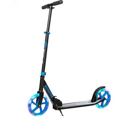 Portable Folding Sports Kick Scooter with LED Wheels - Relaxacare
