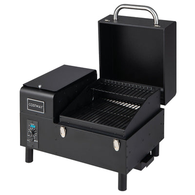 Portable Pellet Grill and Smoker Tabletop with Temperature Probe - Relaxacare