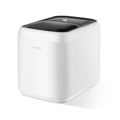 Portable Self-Clean Countertop Ice Maker with Ice Basket and Scoop-White - Relaxacare
