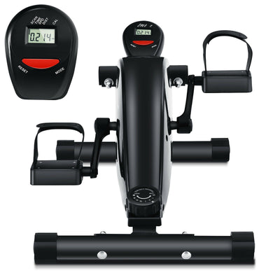 Portable Under Desk Bike Pedal Exerciser with Adjustable Magnetic Resistance - Relaxacare