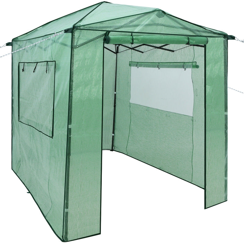 Portable Walk-in Greenhouse with Window-Green - Relaxacare