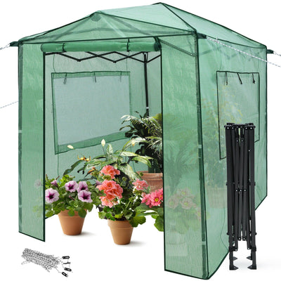 Portable Walk-in Outdoor Plant Gardening Greenhouse with Window - Relaxacare