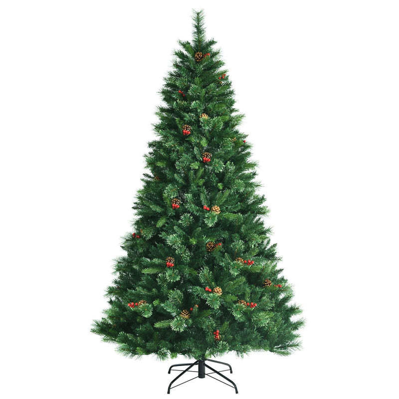 Pre-Lit Christmas Spruce Tree with Tips and Lights - Relaxacare