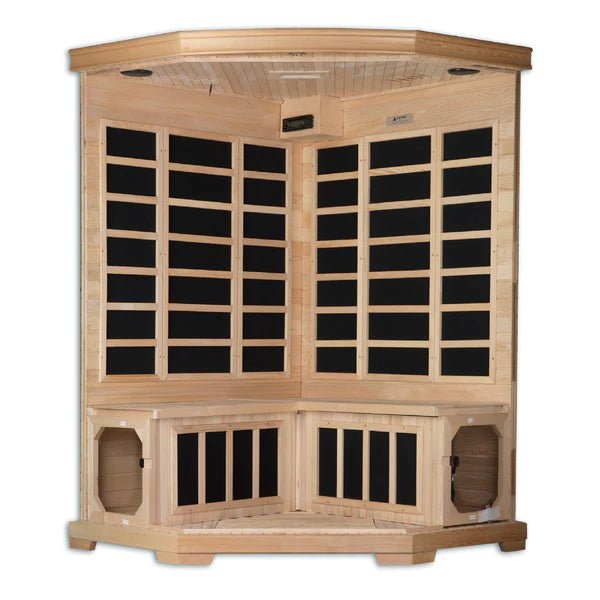 Pre Order-Demo Unit-GDI-3356-01 Low EMF Far Infrared Sauna, Corner Unit Torino Edition - Relaxacare
