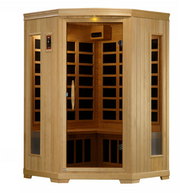 Pre Order-Demo Unit-GDI-3356-01 Low EMF Far Infrared Sauna, Corner Unit Torino Edition - Relaxacare