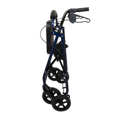 PROBASICS - Deluxe Aluminum Rollator with 8-inch Wheels, Blue - Relaxacare