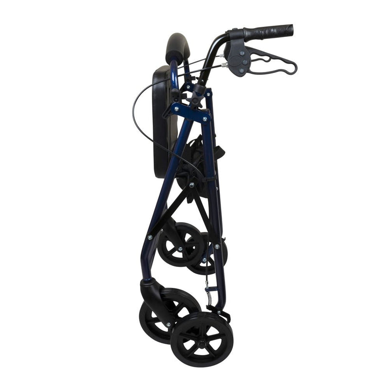 PROBASICS - Deluxe Aluminum Rollator with 8-inch Wheels, Blue - Relaxacare