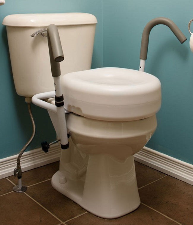 1 LEFT-MOBB 5" Raised Toilet Seat