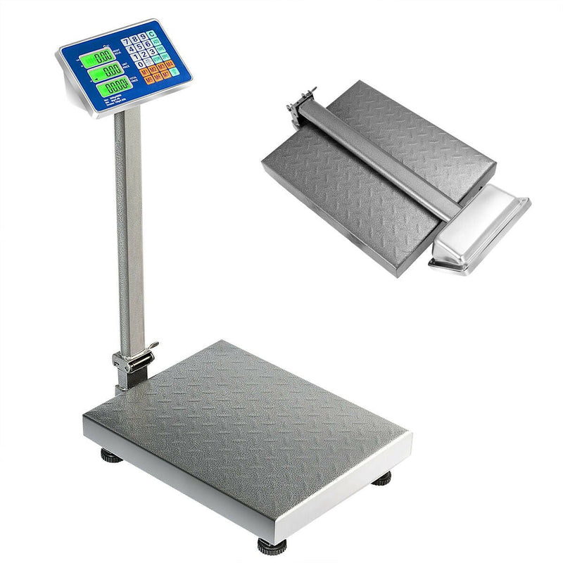 Professional 660 lbs Weight Platform Scale Digital Floor Folding Scale - Relaxacare