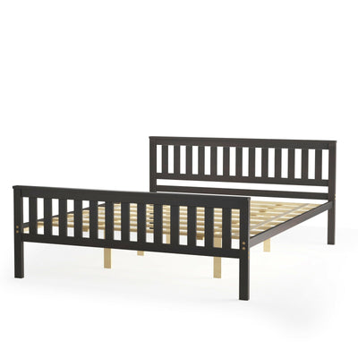 Queen Wood Platform Bed with Headboard - Relaxacare
