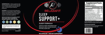 RelaxaFit - Premium Sleep Support+ - Sleep Aid Formula - Relaxacare