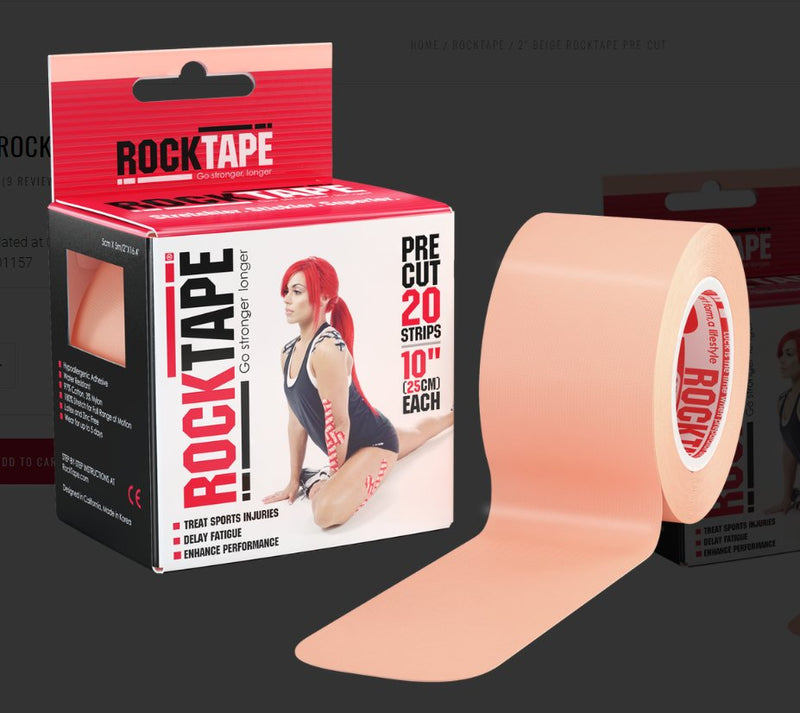ROCKTAPE - 2" BEIGE ROCKTAPE PRE-CUT - Relaxacare