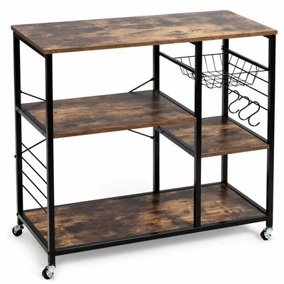 Rolling Industrial Kitchen Baker’s Storage Shelf - Relaxacare