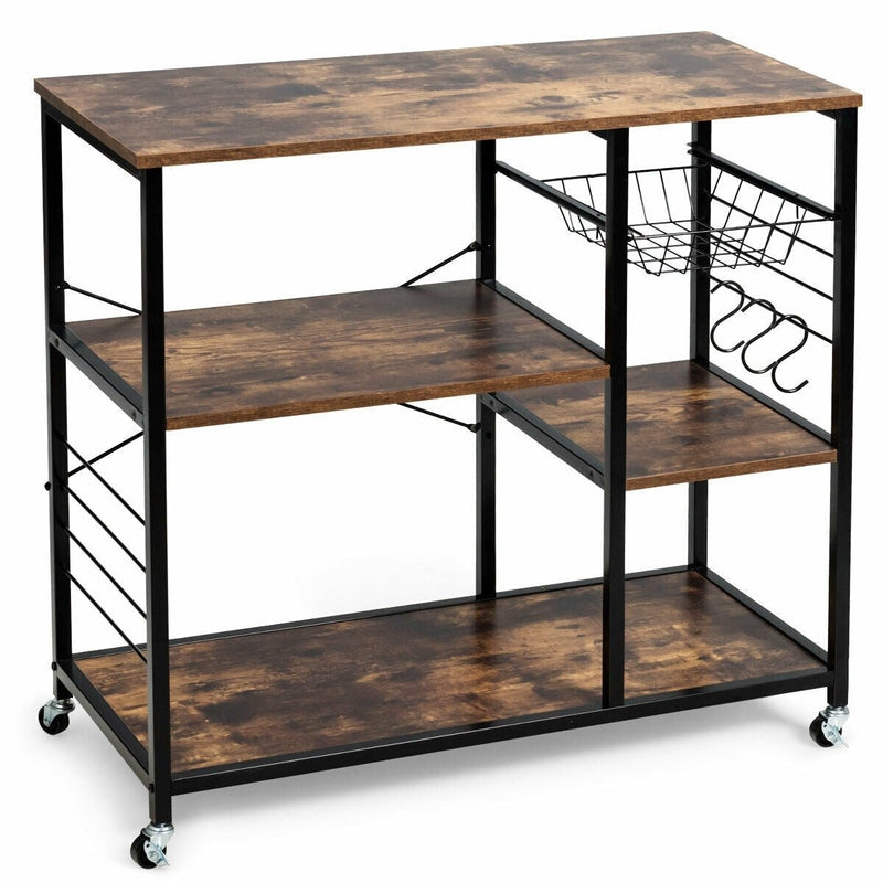 Rolling Industrial Kitchen Baker’s Storage Shelf - Relaxacare