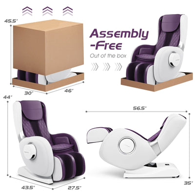 Sale-COSTWAY- FREE Foot Massager- JL10004WL - Full Body Zero Gravity Massage Chair Recliner with SL Track & Heat - Relaxacare