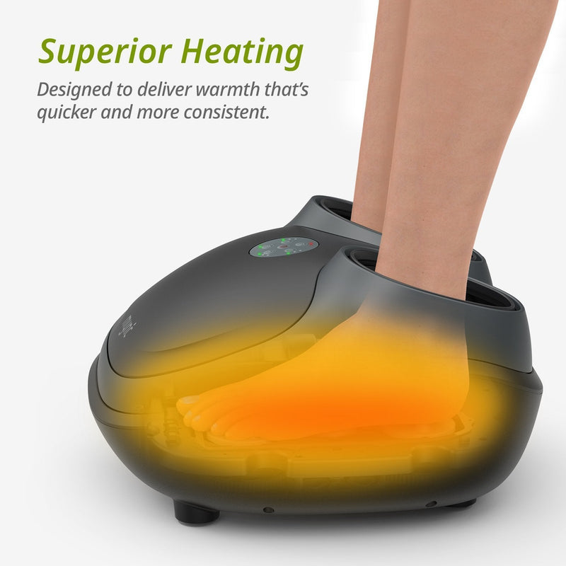 Sale-Mynt Shiatsu Foot Massager Machine: Adjustable Heat, Intensity, Multi-Mode for Plantar Fasciitis Foot Pain Relief Home Use Improve Sleep Blood Circulation - Relaxacare