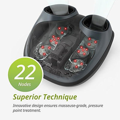 Sale-Mynt Shiatsu Foot Massager Machine: Adjustable Heat, Intensity, Multi-Mode for Plantar Fasciitis Foot Pain Relief Home Use Improve Sleep Blood Circulation - Relaxacare