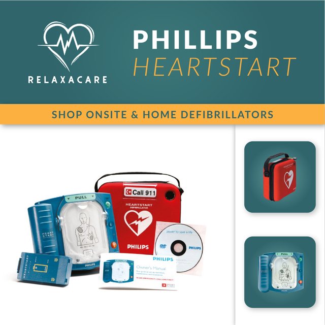 Sale-Philips - HeartStart OnSite AED with Ready-Pack configuration, Standard Carrying Case - Relaxacare