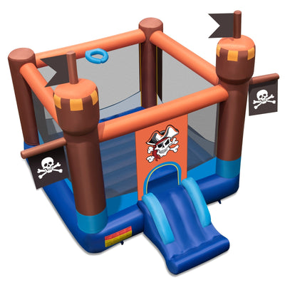 Sale-Pirate-Themed Inflatable Bounce Castle with Large Bounce Area without Blower - Relaxacare