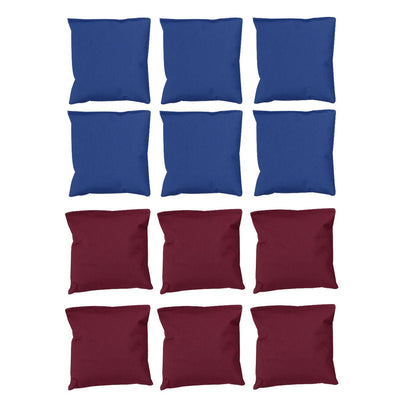 Set of 12 Blue and Red Weather Resistant Cornhole Bags - Relaxacare