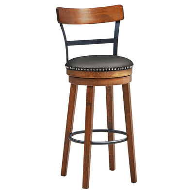 Set of 2 30.5 Inch Swivel Pub Height Bar Stool - Relaxacare