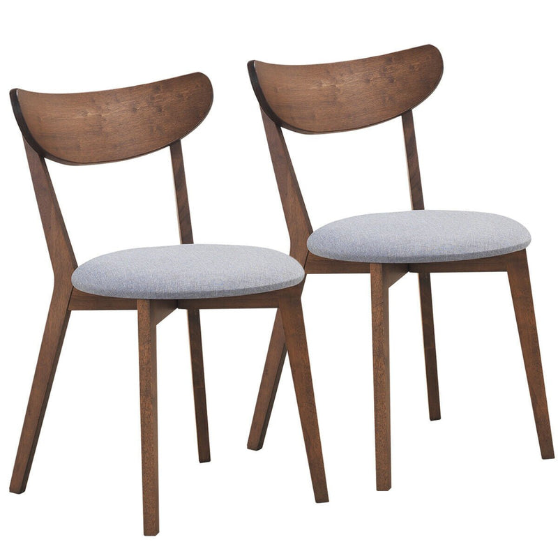 Set of 2 Dining Chairs Upholstered Curved Back Side - Relaxacare