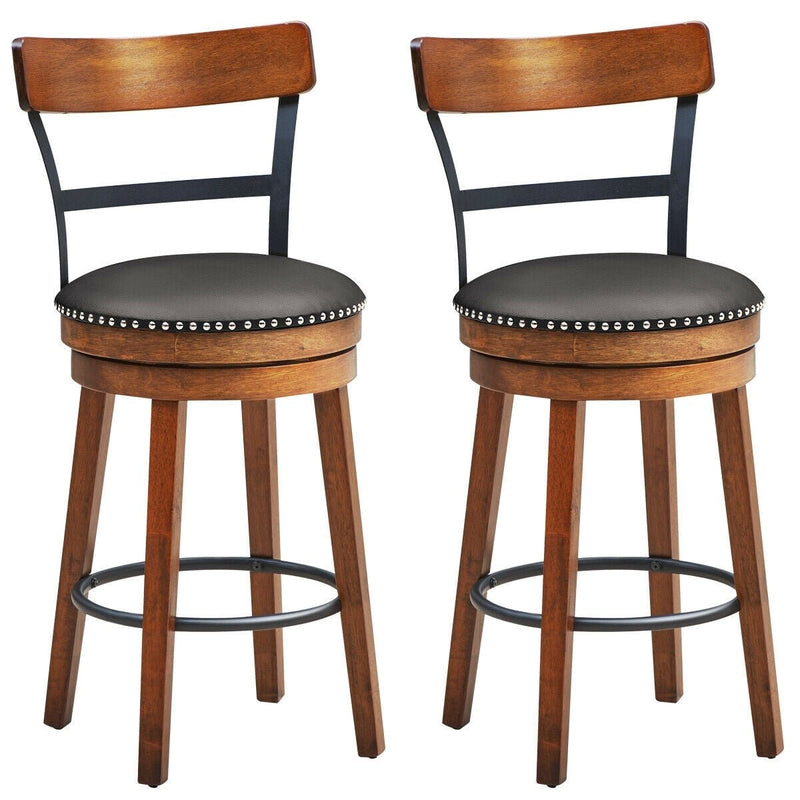 Set of 2 Swivel Counter Height Bar Stools - Relaxacare