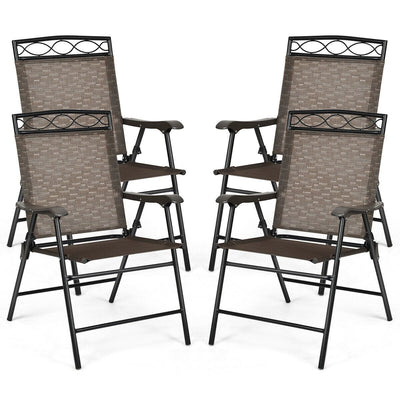 Set of 4 Patio Folding Chairs - Relaxacare