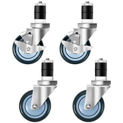Set of 4 Swivel Caster Wheel with Brake - Relaxacare